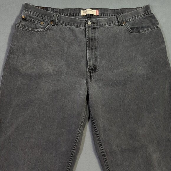 Levi's Jeans Men's 48x32 Fits 44x30 Black 560 Loose Fit Tapered Leg Denim - Picture 5 of 13